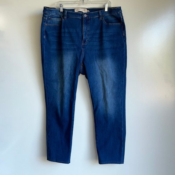 Soft Surroundings Denim - SOFT SURROUNDINGS Stretchy Denim Ankle High Rise Skinny Jeans Size 20W